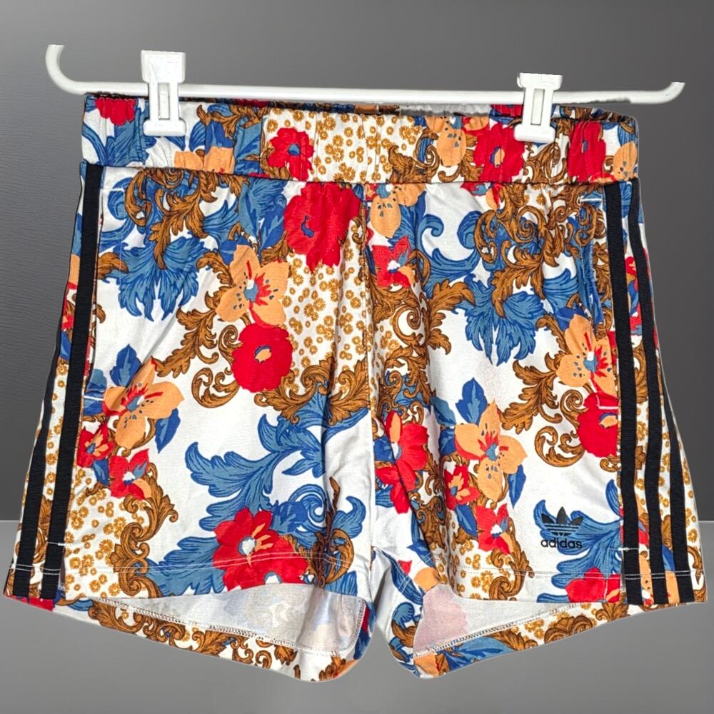Adidas Women's HER Studio London Floral Shorts Size M